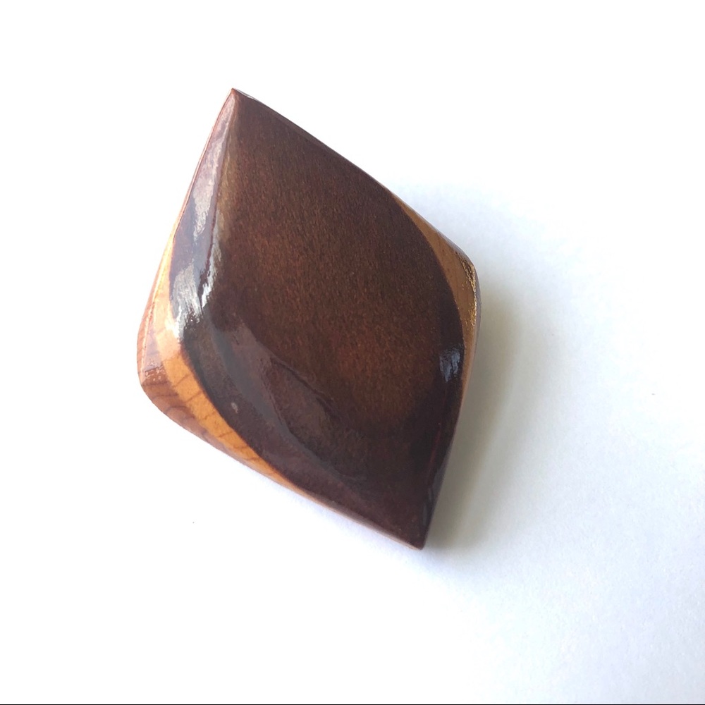 Unique Wood Brooch Pin Unisex
